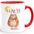 Kaffee-Tasse Bär mit Herz Watercolor I love you to the moon and back Geschenk-Tasse Liebe MoonWorks® preview