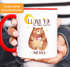 Kaffee-Tasse Bär mit Herz Watercolor I love you to the moon and back Geschenk-Tasse Liebe MoonWorks® preview