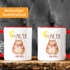 Kaffee-Tasse Bär mit Herz Watercolor I love you to the moon and back Geschenk-Tasse Liebe MoonWorks® preview