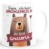 Kaffee-Tasse Bär Papa ich habe nachgemessen du bist großartig Kinder Tochter Sohn Geschenke zum Vatertag SpecialMe®preview