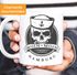 Kaffee-Tasse Becher Totenkopf Matrose Anker Motiv Skull Emblem Schriftzug Moin Moin Hamburg Moonworks®preview