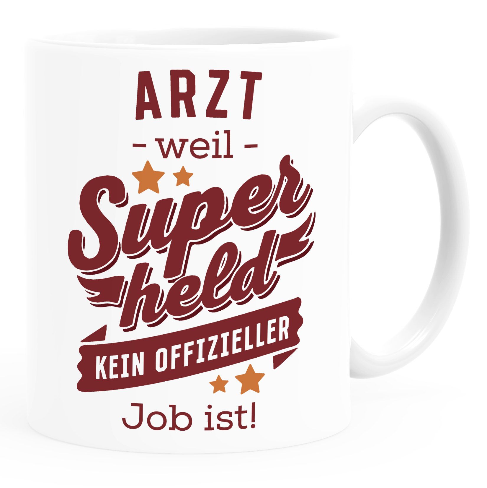 Kaffee-Tasse [Beruf] weil Superheld kein offizieller Job ist personalisiert mit Namen kleine Geschenke SpecialMe®