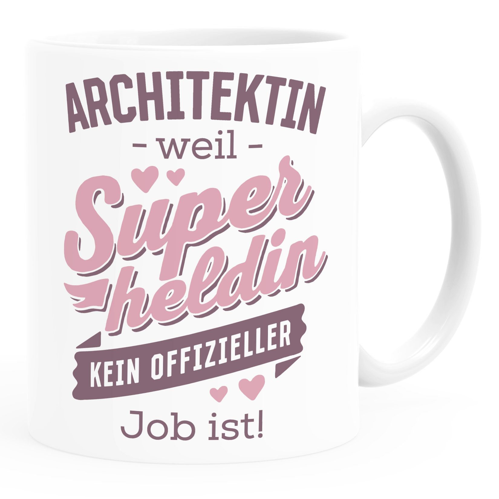 Kaffee-Tasse [Beruf] weil Superheld kein offizieller Job ist personalisiert mit Namen kleine Geschenke SpecialMe®