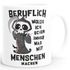 Kaffee-Tasse Beruflich wollte ich schon immer was mit Menschen machen Sarkasmus Bürotasse MoonWorks®preview
