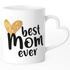 Kaffee-Tasse Best Mom ever Geschenk für Mama Muttertag Dankeschön Danke sagen mit Herz-Henkel SpecialMe®preview