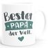 Kaffee-Tasse Beste/r Mama/Papa der Welt Geschenk Mütter Väter Geburtstag Weihnachten Danke sagen Moonworks®preview