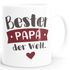 Kaffee-Tasse Beste/r Mama/Papa der Welt Geschenk Mütter Väter Geburtstag Weihnachten Danke sagen Moonworks®preview
