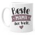 Kaffee-Tasse Beste/r Mama/Papa der Welt Geschenk Mütter Väter Geburtstag Weihnachten Danke sagen Moonworks®preview