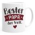 Kaffee-Tasse Beste/r Mama/Papa der Welt Geschenk Mütter Väter Geburtstag Weihnachten Danke sagen Moonworks®preview