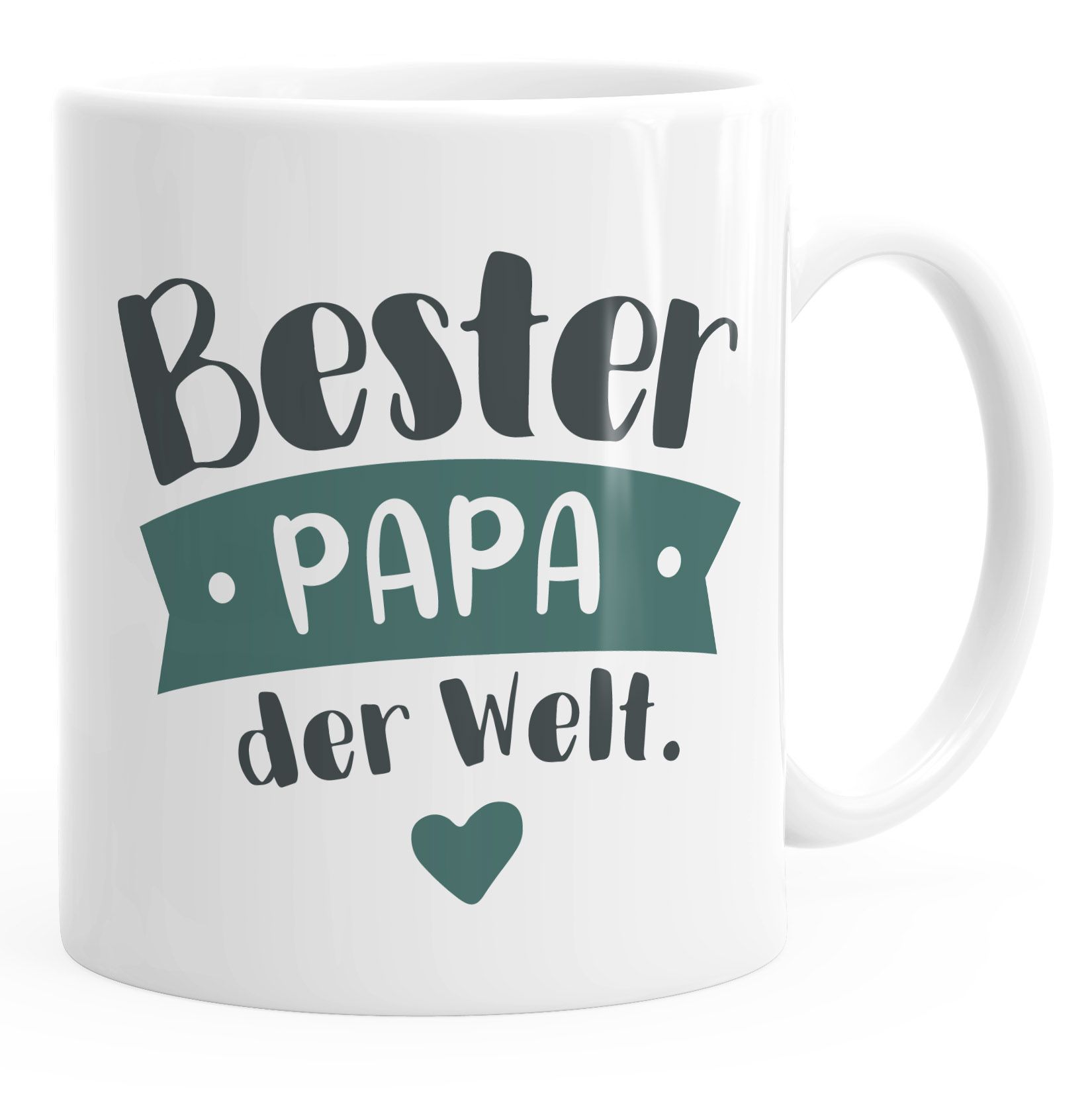 Kaffee-Tasse Beste/r Mama/Papa der Welt Geschenk Mütter Väter Geburtstag Weihnachten Danke sagen Moonworks®