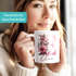 Kaffee-Tasse Buchstabe Initiale Monogramm Blüten Blumen Design Floral personalisiert mit Namen persönliche Geschenke SpecialMe®preview