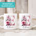 Kaffee-Tasse Buchstabe Initiale Monogramm Blüten Blumen Design Floral personalisiert mit Namen persönliche Geschenke SpecialMe®preview