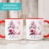 Kaffee-Tasse Buchstabe Initiale Monogramm Blüten Blumen Design Floral personalisiert mit Namen persönliche Geschenke SpecialMe®preview