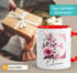 Kaffee-Tasse Buchstabe Initiale Monogramm Blüten Blumen Design Floral personalisiert mit Namen persönliche Geschenke SpecialMe®preview
