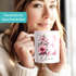 Kaffee-Tasse Buchstabe Initiale Monogramm Blüten Blumen Design Floral personalisiert mit Namen persönliche Geschenke SpecialMe®preview