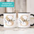 Kaffee-Tasse Buchstabe Initiale Monogramm personalisiert mit Namen Teamgeschenk Namenstasse SpecialMe®preview