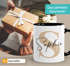 Kaffee-Tasse Buchstabe Initiale Monogramm personalisiert mit Namen Teamgeschenk Namenstasse SpecialMe®preview