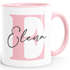 Kaffee-Tasse Buchstabe Initiale Monogramm personalisiert mit Namen Teamgeschenk Namenstasse SpecialMe®preview