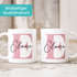 Kaffee-Tasse Buchstabe Initiale Monogramm personalisiert mit Namen Teamgeschenk Namenstasse SpecialMe®preview