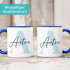 Kaffee-Tasse Buchstabe Initiale Monogramm personalisiert mit Namen Teamgeschenk Namenstasse SpecialMe®preview