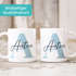 Kaffee-Tasse Buchstabe Initiale Monogramm personalisiert mit Namen Teamgeschenk Namenstasse SpecialMe®preview