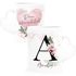 Kaffee-Tasse Buchstabe Initiale Monogramm personalisiert mit Namen Wunschtext Herzhenkel persönliche Geschenke SpecialMe®preview
