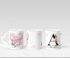 Kaffee-Tasse Buchstabe Initiale Monogramm personalisiert mit Namen Wunschtext Herzhenkel persönliche Geschenke SpecialMe®preview
