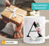 Kaffee-Tasse Buchstabe Initiale Monogramm personalisiert mit Namen Wunschtext Herzhenkel persönliche Geschenke SpecialMe®preview