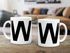 Kaffee-Tasse Buchstaben Buchstabe Arial Bold glänzend Kaffeetasse Teetasse Keramiktasse MoonWorks®preview