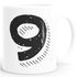 Kaffee-Tasse Buchstaben Buchstabe glänzend Kaffeetasse Teetasse Keramiktasse MoonWorks®preview