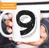 Kaffee-Tasse Buchstaben Buchstabe glänzend Kaffeetasse Teetasse Keramiktasse MoonWorks®preview