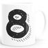 Kaffee-Tasse Buchstaben Buchstabe glänzend Kaffeetasse Teetasse Keramiktasse MoonWorks®preview