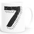 Kaffee-Tasse Buchstaben Buchstabe glänzend Kaffeetasse Teetasse Keramiktasse MoonWorks®preview