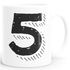 Kaffee-Tasse Buchstaben Buchstabe glänzend Kaffeetasse Teetasse Keramiktasse MoonWorks®preview