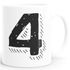 Kaffee-Tasse Buchstaben Buchstabe glänzend Kaffeetasse Teetasse Keramiktasse MoonWorks®preview