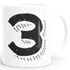 Kaffee-Tasse Buchstaben Buchstabe glänzend Kaffeetasse Teetasse Keramiktasse MoonWorks®preview