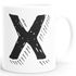 Kaffee-Tasse Buchstaben Buchstabe glänzend Kaffeetasse Teetasse Keramiktasse MoonWorks®preview