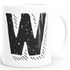 Kaffee-Tasse Buchstaben Buchstabe glänzend Kaffeetasse Teetasse Keramiktasse MoonWorks®preview