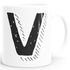 Kaffee-Tasse Buchstaben Buchstabe glänzend Kaffeetasse Teetasse Keramiktasse MoonWorks®preview