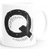 Kaffee-Tasse Buchstaben Buchstabe glänzend Kaffeetasse Teetasse Keramiktasse MoonWorks®preview