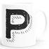 Kaffee-Tasse Buchstaben Buchstabe glänzend Kaffeetasse Teetasse Keramiktasse MoonWorks®preview