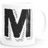 Kaffee-Tasse Buchstaben Buchstabe glänzend Kaffeetasse Teetasse Keramiktasse MoonWorks®preview