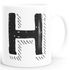 Kaffee-Tasse Buchstaben Buchstabe glänzend Kaffeetasse Teetasse Keramiktasse MoonWorks®preview