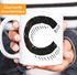 Kaffee-Tasse Buchstaben Buchstabe glänzend Kaffeetasse Teetasse Keramiktasse MoonWorks®preview