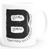 Kaffee-Tasse Buchstaben Buchstabe glänzend Kaffeetasse Teetasse Keramiktasse MoonWorks®preview