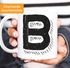 Kaffee-Tasse Buchstaben Buchstabe glänzend Kaffeetasse Teetasse Keramiktasse MoonWorks®preview