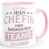 Kaffee-Tasse Bürotasse Spruch Ich bin stolze/r Chefin/Chef eines fantastischen Teams Geschenk Chef/in Teamleiter/in Vorgesetzter Moonworks®preview