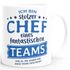 Kaffee-Tasse Bürotasse Spruch Ich bin stolze/r Chefin/Chef eines fantastischen Teams Geschenk Chef/in Teamleiter/in Vorgesetzter Moonworks®preview