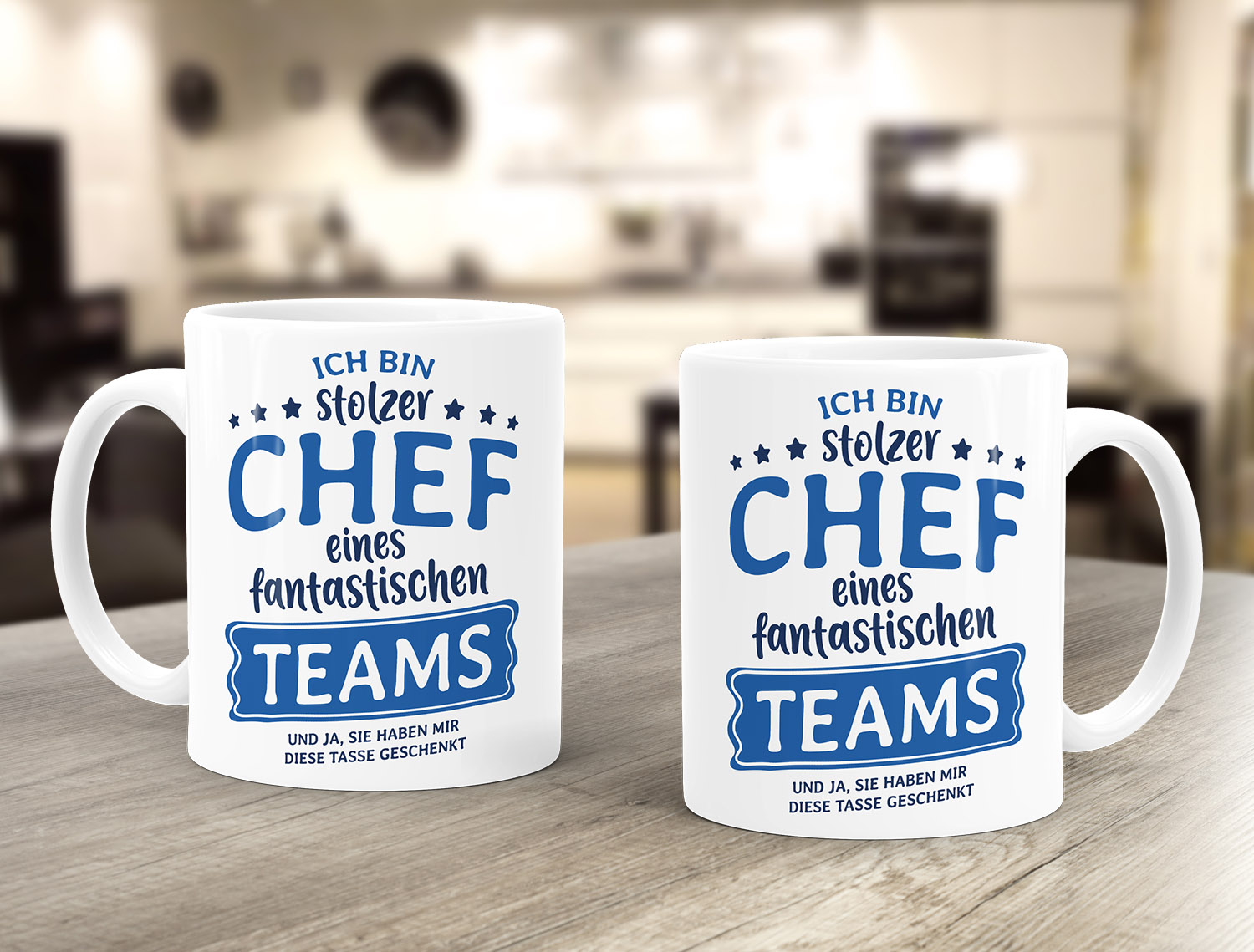 Tazza Ufficio Ironica - 'Ich Bin Der Chef...' Con Scritta Tedesca, Ceramica, Microonde E Lavastoviglie - 2