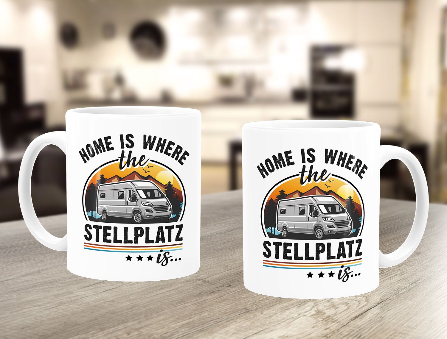 KaffeeTasse Camping Home is where the Stellplatz is Geschenke für